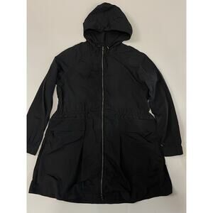 Lululemon women's lightweight hooded windbreaker jacket 10 Black Color